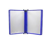 KFGISD, Wall Mounted File Holder,Hanging Wall File Organizer,File A4 Display Wall Folder -, A4[8.26inch×11.69inch] 10 Pockets,Folders(Blu)