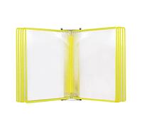 KFGISD, Wall Mounted File Holder,Hanging Wall File Organizer,Flip Chart Stand, A4 Letter Paper Size Magnetic Document Holder, Wall Mounted Display File Holder,Folders(Unique Colour)