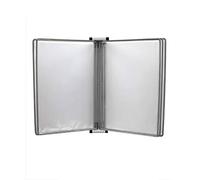 KFGISD, Wall Mounted File Holder,Hanging Wall File Organizer,Flip Chart Stand A4, Wall Mounted Display File Holder,Folders(Grey)