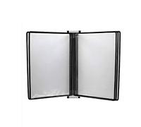 KFGISD, Wall Mounted File Holder,Hanging Wall File Organizer,Flip Chart Stand A4, Wall Mounted Display File Holder,Folders(Black)