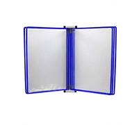 KFGISD, Wall Mounted File Holder,Hanging Wall File Organizer,Flip Chart Stand A4, Wall Mounted Display File Holder,Folders(Blu)