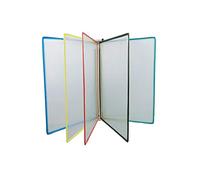 KFGISD, Wall Mounted File Holder,Hanging Wall File Organizer,Flip File Holder, wall-Mounted Magnetic Display 33×23×5.8CM,Folders(Blue and Black)