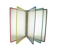 KFGISD, Wall Mounted File Holder,Hanging Wall File Organizer,Flip File Holder, wall-Mounted Magnetic Display,Folders(5 Pages)