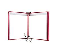KFGISD, Wall Mounted File Holder,Hanging Wall File Organizer,Magnetic Document Holder A4, Wall Mounted Display Cabinet, File Holder,Folders(Red)