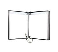 KFGISD, Wall Mounted File Holder,Hanging Wall File Organizer,Magnetic Document Holder A4, Wall Mounted Display Cabinet, File Holder,Folders(Black)