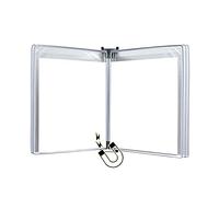 KFGISD, Wall Mounted File Holder,Hanging Wall File Organizer,Magnetic Document Holder A4, Wall Mounted Display Cabinet, File Holder,Folders(Wit)