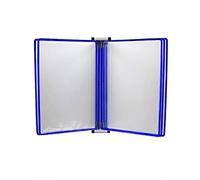 KFGISD, Wall Mounted File Holder,Hanging Wall File Organizer,Wall Document Holder A4, Flip Chart Stand Magnetic, Wall Mounted Display File Holder,Folders(Blu)