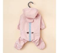 KFGISD, Waterproof Pet Clothes Jumpsuit Reflective Dog Jacket Small Dog Water Resistant Dog Raincoat Clothes,Rain Coat for Dogs(Pink,L)