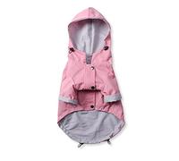 KFGISD, Waterproof Pet Dog Coat for Small Medium Large Dogs Windproof Jacket Dog Raincoat Dog Sport Hoodies Pet Clothes,Rain Coat for Dogs(Pink,5XL)