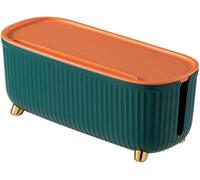 KFGISD, Wire Box Sturdy Cable Storage Box with Lid Keep Tidy Ultra-large Socket Plug Board Organizer Box ,Cable Storage Box(Green)
