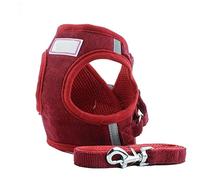 KFGISD, With Lead Red Dog Harness With Leash Dog Collar Adjustable Vest Walking Pet Accessories For Small Medidum Large Pets Xl,Dog Carrier(XL)