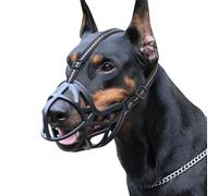 KFGISD, With Strong Plastic Muzzle Basket,Dog Allows Panting,Drinking And Training,Suitable For Outing,Walking And Other Activities,Dog Muzzle Cover(Black,XS)