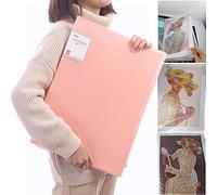 KFGJ A3 30 Pages Diamond Painting Storage Book, Clear View Document Folder with 30 Sleeves for Art Presentation