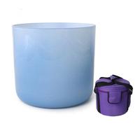 KFHDSAS 6 Inch Perfect Pitch Crystal Singing Bowls, With Case Bag