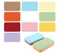 KFHENSOMR 100 Pieces Small Blank Paper Message Cards, Colored Blank Index Cards 8.9 x 5.1 cm, Double-Sided Mini Note Card for Scrapbooking, DIY Gift Tags Labels