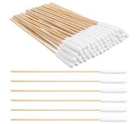 KFHENSOMR 100Pcs Large Cotton Swabs 6 Inch Long Dog Ear Swabs with Bamboo Handle for Dogs Soft Cotton Buds Gentle and Lint-Free Specially Designed for Dogs Pets Ears Cleaning Solution