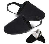 KFHENSOMR 2pcs Bowling Shoe Slider, Bowling Shoes Cover with Elastic Band for Men Women, One Size Adjustable Sole Slide Covers, Shoes Bow-ling Accessories for Playing Ball Dancing (Black