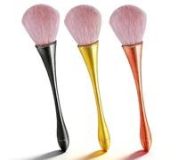 KFHENSOMR 3 Pack Large Mineral Powder Brushes Domed Cheek Brush Blending Brush Kabuki Makeup Brushes Soft Fluffy for Contour Blush with Loose Powder