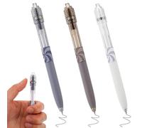 KFHENSOMR 3 Pcs Fidget Pens for Adults 0.5mm Black Ink Gel Spinner Pens with Fidget Ball Stress Relief Spinner Pen Rotating Gel Pen Gifts for Office Supplies Journaling Multicolor