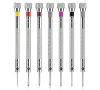 KFHENSOMR 7Pcs Mini Watch Screwdriver Set, Precision Jewelers Screwdriver | 0.8-1.6mm, Micro Precision Repair Kit, for Watch Repair Jewelry Eyeglasses Electronics
