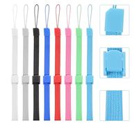 KFHENSOMR 8Pcs Hand Wrist Strap Lanyard Adjustable Wrist Straps Universal Wristlet Wristband Multi Purpose Wristbands Phone Strap Strong Replacement Strap with Lock for Phone Wii Remote Controller