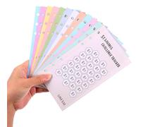 KFHENSOMR Envelopes Money Saving Challenge Binder Trackers, 48pcs Reusable Cash Savings Tracker Sheets for Saving journey planner, Budget Cards for Savings Cash for 6 Ring A6 Binders
