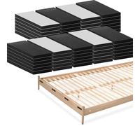 KFHENSOMR EVA Foam Furniture Wall Protectors, 54pcs Headboard Stoppers for Wall, Bed Foam Stopper, Self Adhesive Bed Frame Noise Stopper for Furniture Walls Headboard (Black)