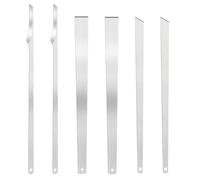 KFHENSOMR Ingrown Toenail Tool, 6pcs Stainless Steel Ingrown Toenail Pedicure, Ingrowns Toenails Remover Scraper Tools, Foot Scraper Sharp Blade Kit for Nail Corn Callus Paronychia Treatment