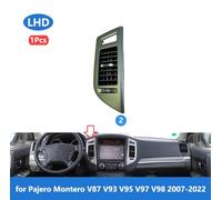 KFJFDHES Central/Fit for Mitsub-ishi Pajero Montero V87 V93 V95 V97 V98 2007-2022 Car dashboard air conditioner air outlet is suitable(Mid L Black)