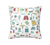 Kfjghhl Abstraction Biology Chemistry4 Throw Pillow Covers Decorative Farmhouse Couch Pillow Case Soft Square Cushion Pillowcase