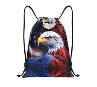 Kfjghhl American Bald Eagle Drawstring Backpack Bag Sport Sackpack Bulk Cinch Gym Bag Women Men Children Outdoor Sport