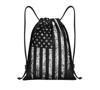 Kfjghhl American Camouflage Drawstring Backpack Bag Sport Sackpack Bulk Cinch Gym Bag Women Men Children Outdoor Sport
