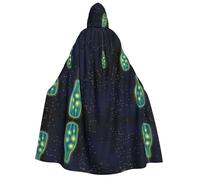 Kfjghhl Beautiful Bottle Of Under The Night Sky Halloween Cape Golden Hooded Cloak Full Length Robe Cape Halloween Costume Cosplay Party