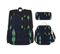 Kfjghhl Beautiful Bottle of Under The Night Sky Pencil Case Backpack Lunch Bag Boys Girls School Bookbag Set College Laptop Student Summer