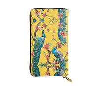 Kfjghhl Beautiful Peacock Women's Wallet Large Capacity Ladies Card Phone Holder RFID Blocking Wristlet Leather Her