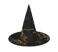 Kfjghhl Black And Gold Background Halloween Hat Wicked Costumes Adult Unisex Headband Fancy Dress Accessory Christmas Party,Cosplay Magician Costume Outfit Halloween
