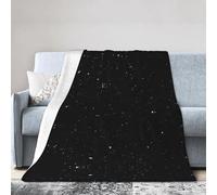 Kfjghhl Black Glitter Fleece Throw Blanket Bed Super Soft Warm Sofa Throw Blanket Bedspread Polar Fleece Blanket