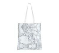 Kfjghhl Black Textured Marble Canvas Totes Strong Student Shoulder Handle Bag Lightweight Back To School Season Teacher