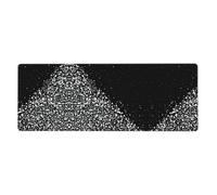 Kfjghhl Black White Glitter Mouse Mat Large Mouse Pad 80x30x0.3cm Mousepad Desk Mat Gaming Mouse Rubber Base Table Pad