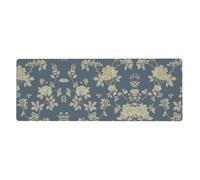 Kfjghhl Blue And Yellow Flowers Mouse Mat Large Mouse Pad 80x30x0.3cm Mousepad Desk Mat Gaming Mouse Rubber Base Table Pad