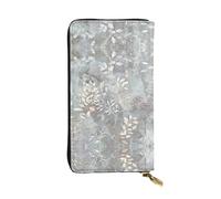 Kfjghhl Blue Grace Flora Women's Wallet Large Capacity Ladies Card Phone Holder RFID Blocking Wristlet Leather Her
