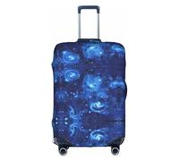 Kfjghhl Blue Universe Space Galaxy Washable Luggage Cover Fashion Suitcase Protector Fits 18-32 Inch Travel Luggage Cover