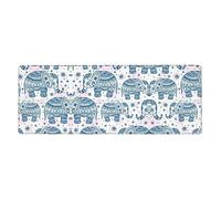 Kfjghhl Boho Elephant Mouse Mat Large Mouse Pad 80x30x0.3cm Mousepad Desk Mat Gaming Mouse Rubber Base Table Pad