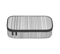 Kfjghhl Boho Triangle Stripes Pencil Case Large Girls Boys Cute Pencil Case Secondary Big Capacity Zipper Compartments