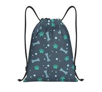 Kfjghhl Bones And Dog Claws Drawstring Backpack Bag Sport Sackpack Bulk Cinch Gym Bag Women Men Children Outdoor Sport