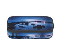 Kfjghhl Bright Stars Pencil Case Large Girls Boys Cute Pencil Case Secondary Big Capacity Zipper Compartments