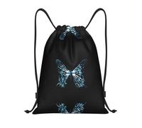 Kfjghhl Butterfly X Ray Drawstring Backpack Bag Sport Sackpack Bulk Cinch Gym Bag Women Men Children Outdoor Sport