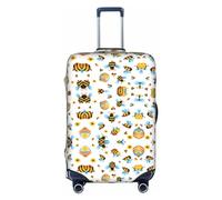 Kfjghhl Cartoon Bee Pattern Washable Luggage Cover Fashion Suitcase Protector Fits 18-32 Inch Travel Luggage Cover