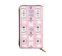 Kfjghhl Cartoon Llama Alpaca Women's Wallet Large Capacity Ladies Card Phone Holder RFID Blocking Wristlet Leather Her
