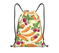 Kfjghhl Cartoon Vegetables Drawstring Backpack Bag Sport Sackpack Bulk Cinch Gym Bag Women Men Children Outdoor Sport